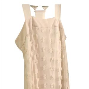 Rachel Roy asymmetrical hem line racer back dress